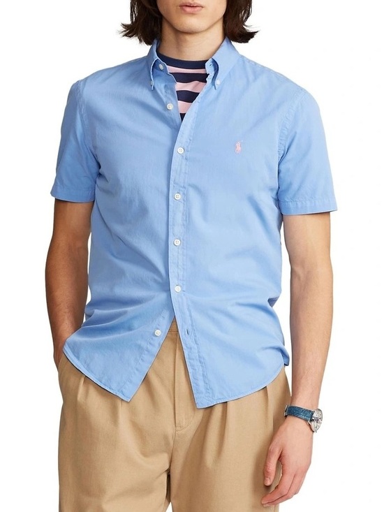 Ralph Lauren Other - SOLD Ralph Lauren Classic Fit Featherweight Twill Short Sleeve Shirt Sz XL Blue